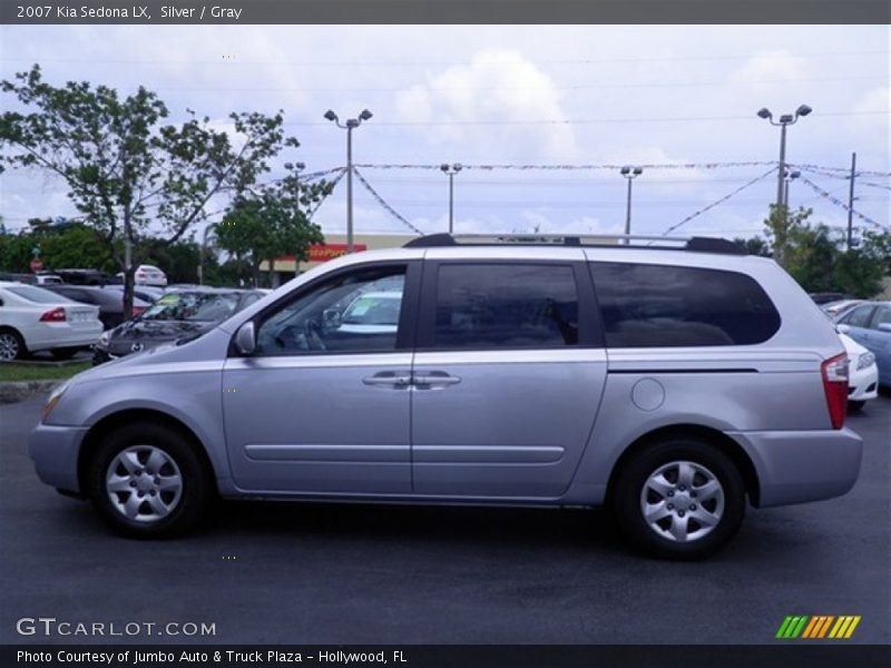 Silver / Gray 2007 Kia Sedona LX