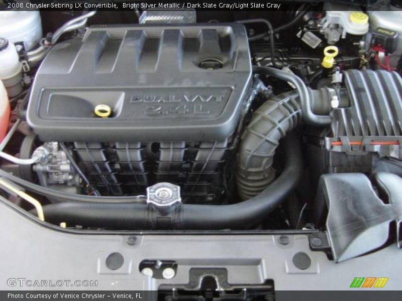 Bright Silver Metallic / Dark Slate Gray/Light Slate Gray 2008 Chrysler Sebring LX Convertible