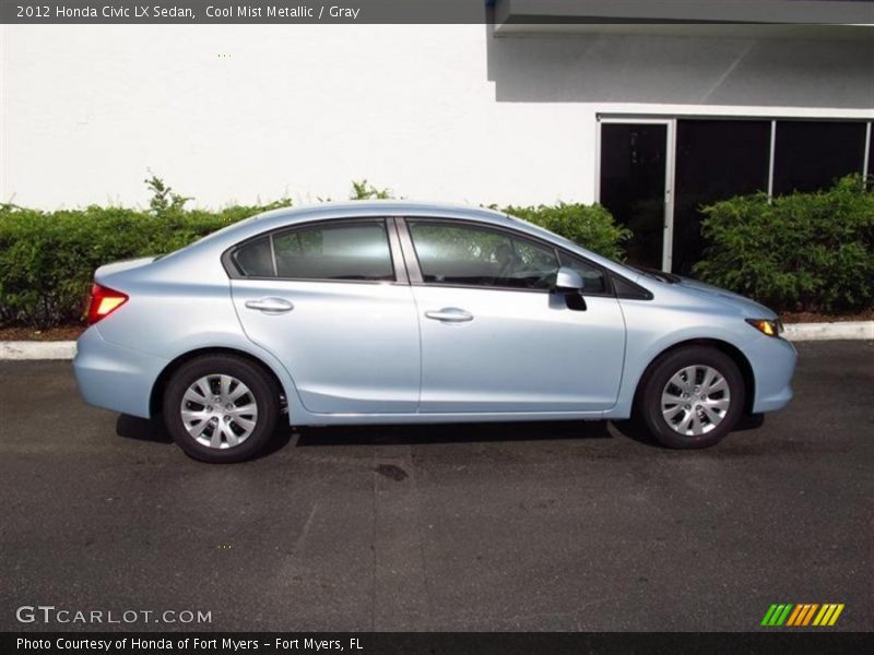 Cool Mist Metallic / Gray 2012 Honda Civic LX Sedan