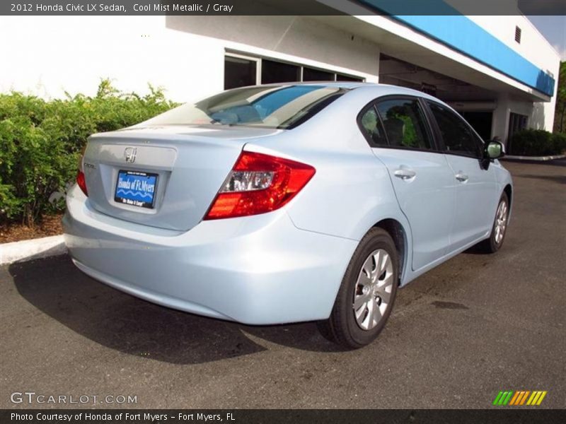 Cool Mist Metallic / Gray 2012 Honda Civic LX Sedan