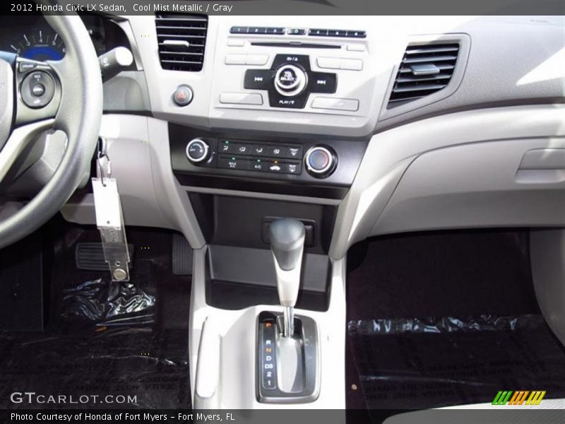 Cool Mist Metallic / Gray 2012 Honda Civic LX Sedan