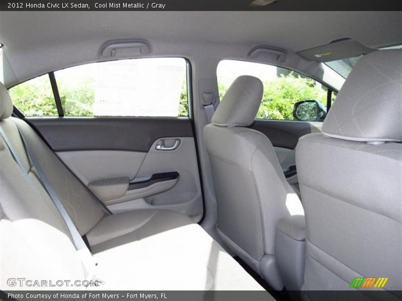 Cool Mist Metallic / Gray 2012 Honda Civic LX Sedan