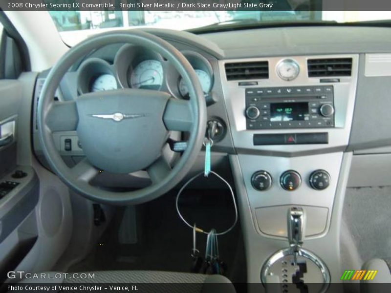 Bright Silver Metallic / Dark Slate Gray/Light Slate Gray 2008 Chrysler Sebring LX Convertible
