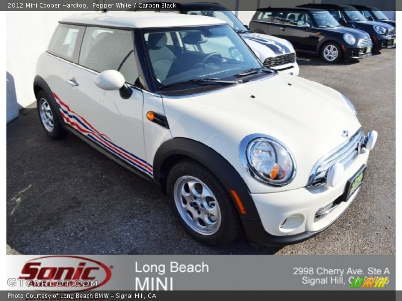 Pepper White / Carbon Black 2012 Mini Cooper Hardtop