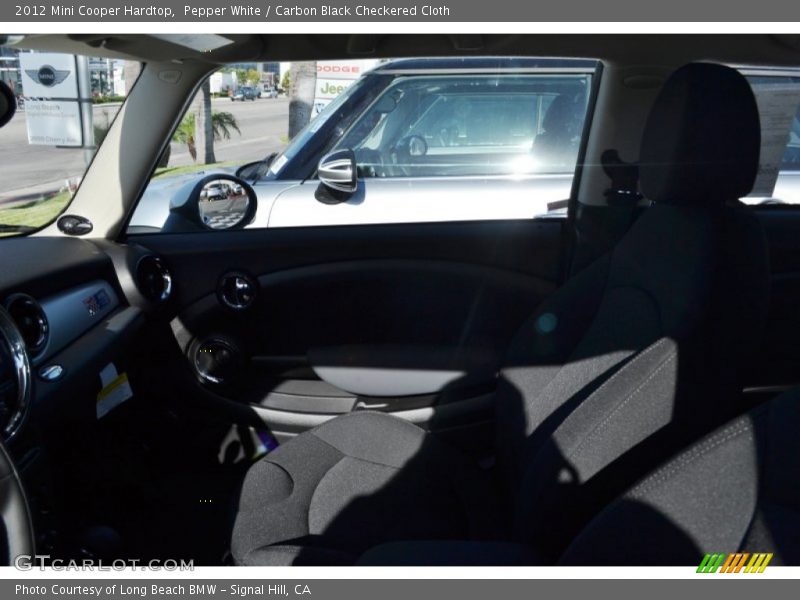 Pepper White / Carbon Black Checkered Cloth 2012 Mini Cooper Hardtop