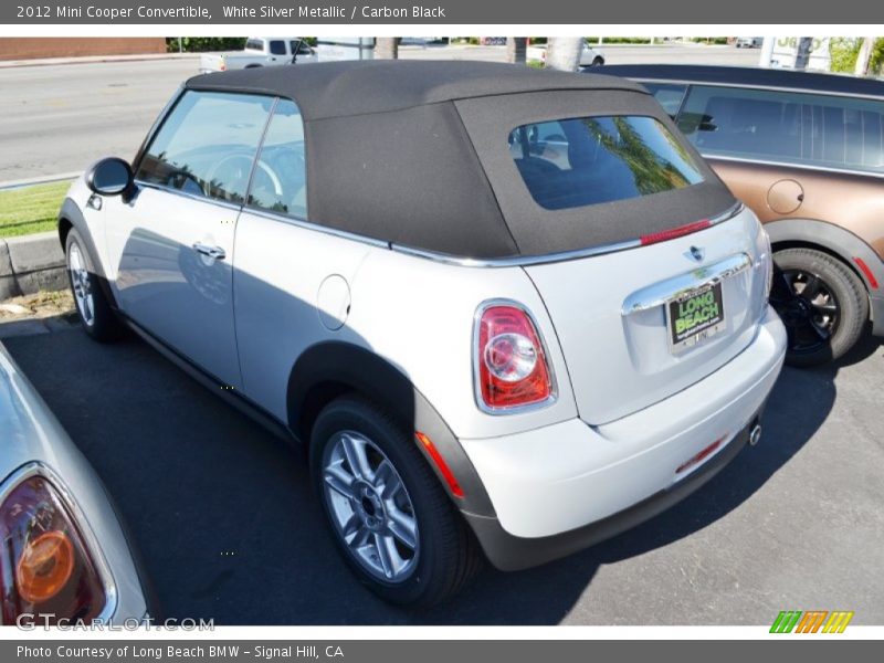 White Silver Metallic / Carbon Black 2012 Mini Cooper Convertible