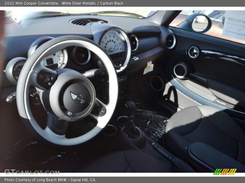 White Silver Metallic / Carbon Black 2012 Mini Cooper Convertible