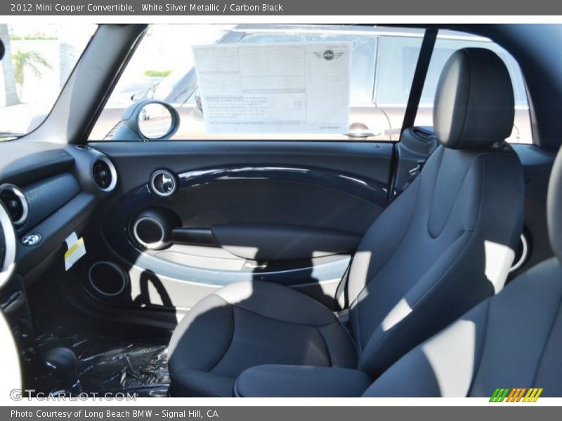 White Silver Metallic / Carbon Black 2012 Mini Cooper Convertible