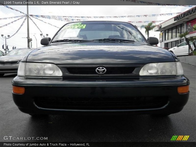 Dark Emerald Pearl / Gray 1996 Toyota Corolla 1.6