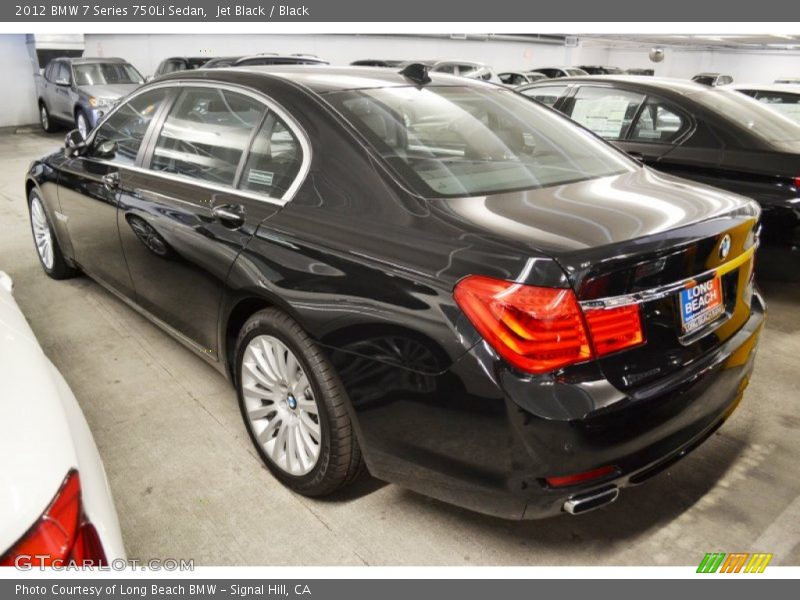 Jet Black / Black 2012 BMW 7 Series 750Li Sedan
