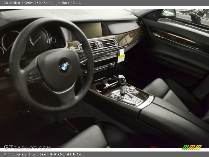 Jet Black / Black 2012 BMW 7 Series 750Li Sedan