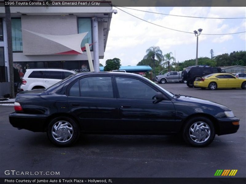 Dark Emerald Pearl / Gray 1996 Toyota Corolla 1.6