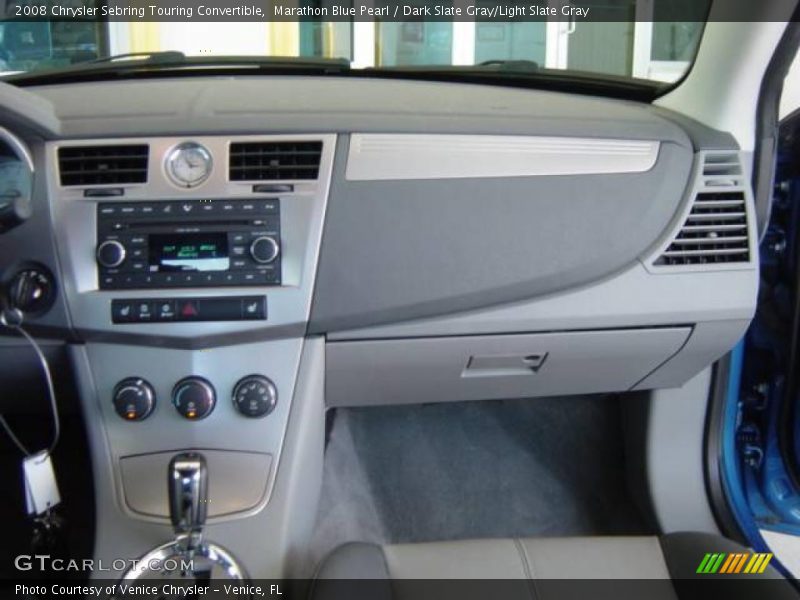 Marathon Blue Pearl / Dark Slate Gray/Light Slate Gray 2008 Chrysler Sebring Touring Convertible