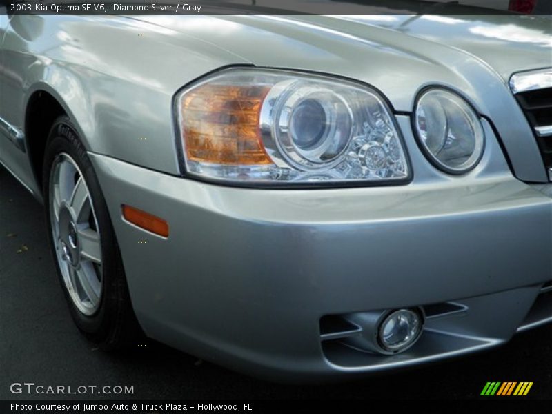 Diamond Silver / Gray 2003 Kia Optima SE V6