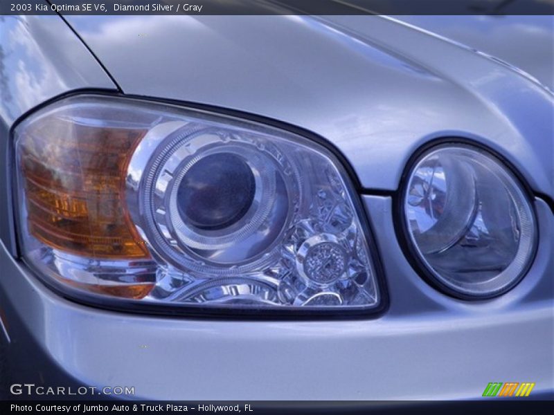 Diamond Silver / Gray 2003 Kia Optima SE V6