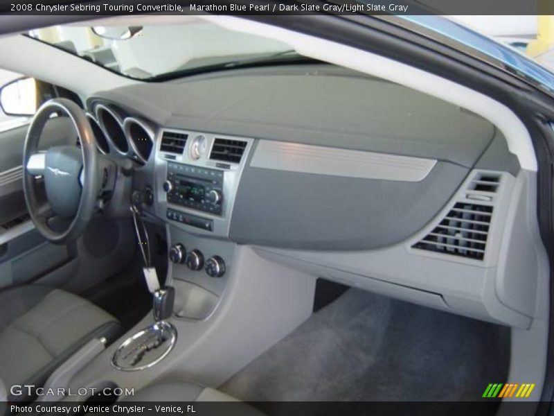 Marathon Blue Pearl / Dark Slate Gray/Light Slate Gray 2008 Chrysler Sebring Touring Convertible