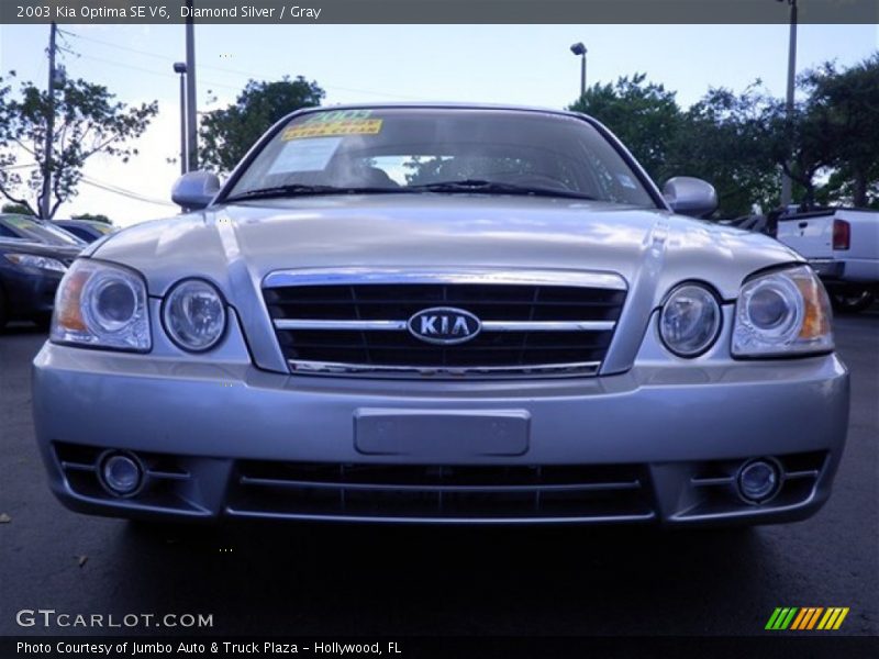 Diamond Silver / Gray 2003 Kia Optima SE V6