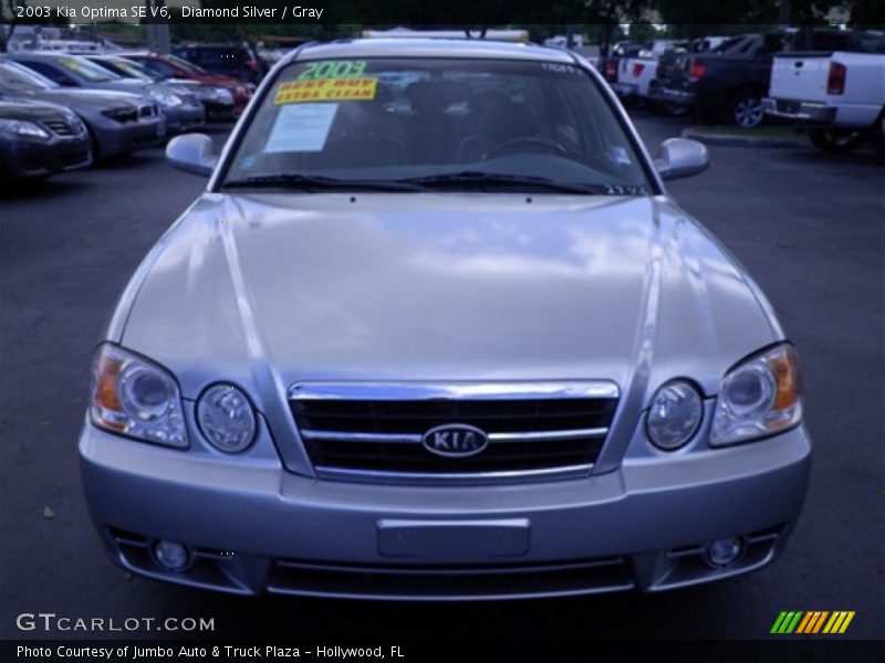 Diamond Silver / Gray 2003 Kia Optima SE V6