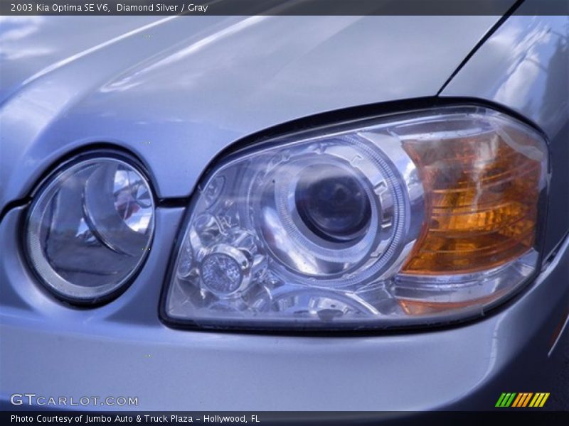 Diamond Silver / Gray 2003 Kia Optima SE V6