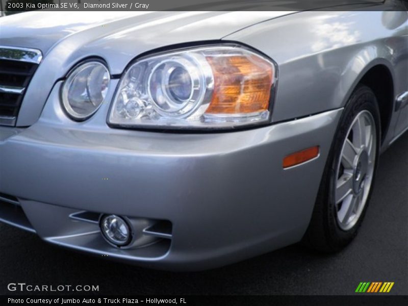 Diamond Silver / Gray 2003 Kia Optima SE V6