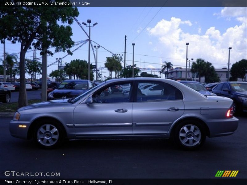 Diamond Silver / Gray 2003 Kia Optima SE V6