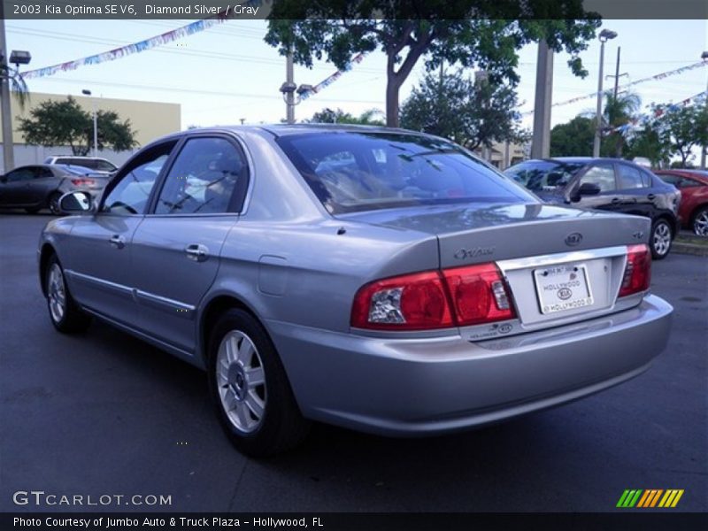 Diamond Silver / Gray 2003 Kia Optima SE V6
