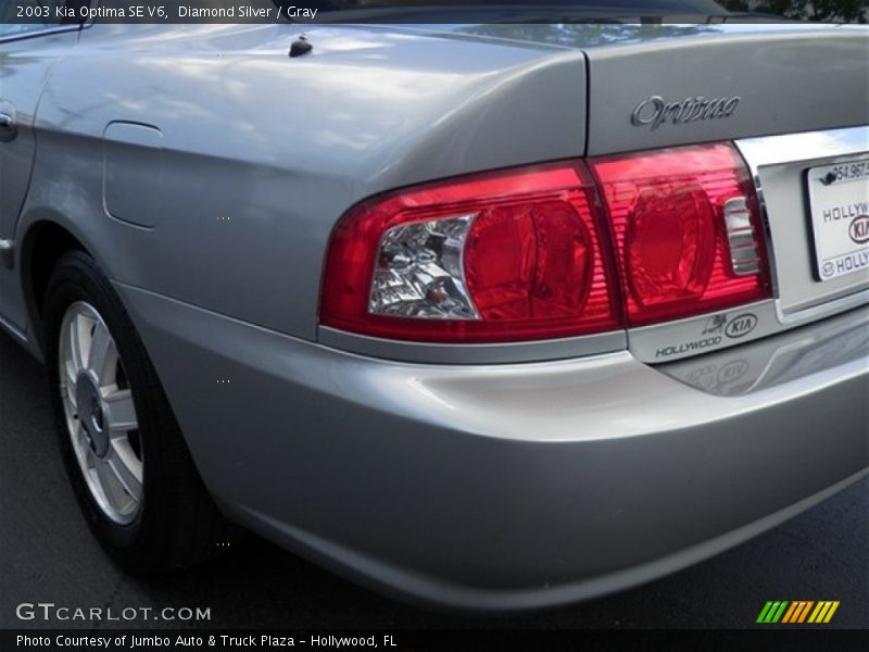 Diamond Silver / Gray 2003 Kia Optima SE V6