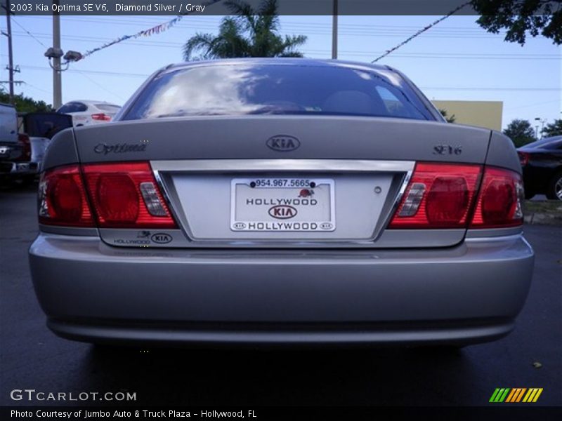 Diamond Silver / Gray 2003 Kia Optima SE V6