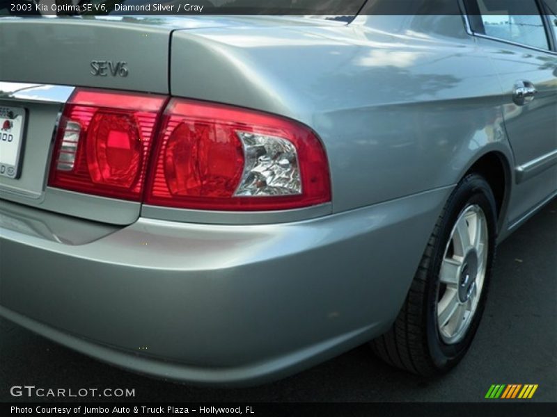 Diamond Silver / Gray 2003 Kia Optima SE V6