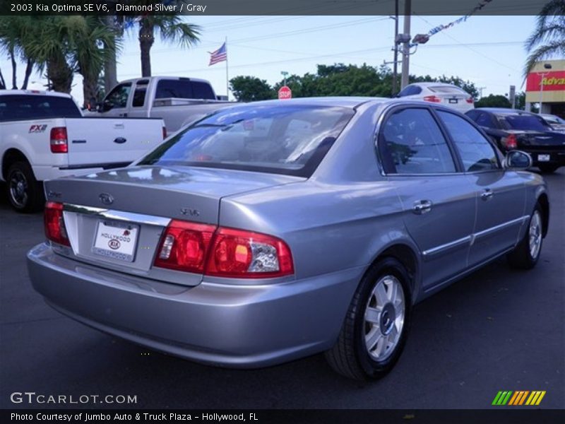 Diamond Silver / Gray 2003 Kia Optima SE V6