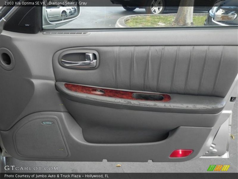Diamond Silver / Gray 2003 Kia Optima SE V6
