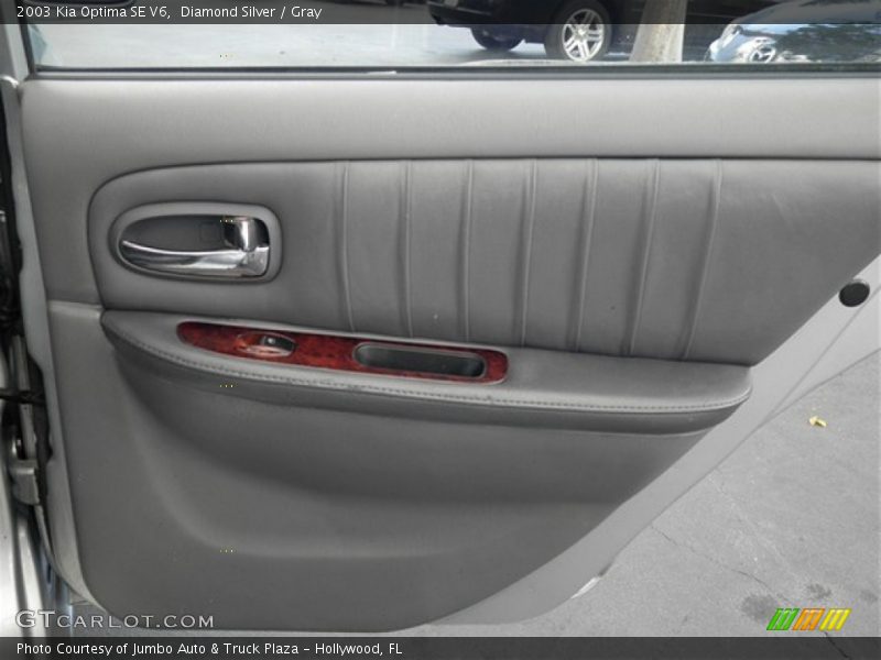 Diamond Silver / Gray 2003 Kia Optima SE V6