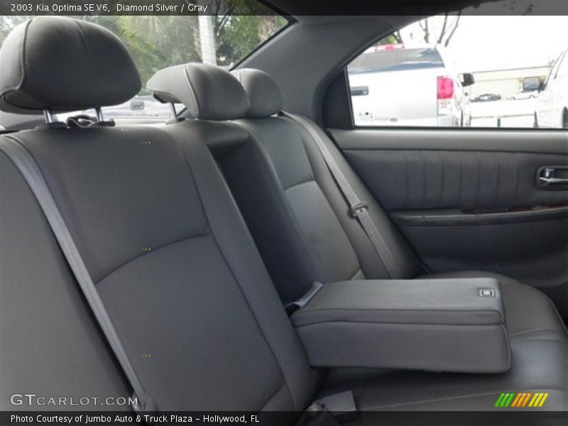 Diamond Silver / Gray 2003 Kia Optima SE V6