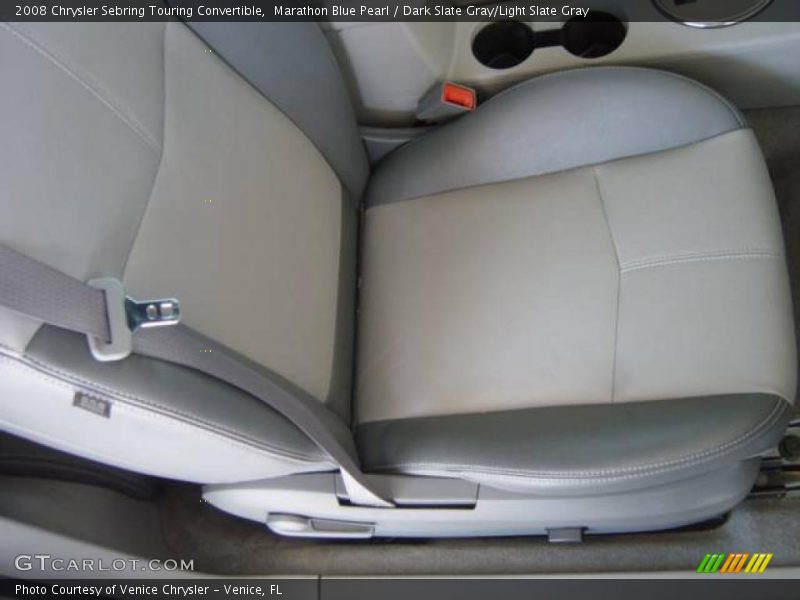 Marathon Blue Pearl / Dark Slate Gray/Light Slate Gray 2008 Chrysler Sebring Touring Convertible