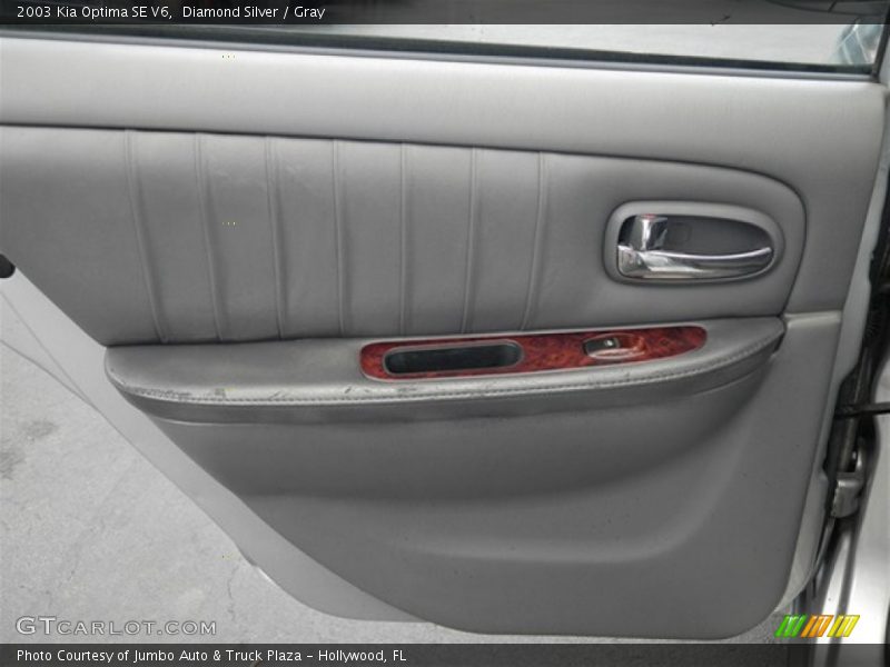 Diamond Silver / Gray 2003 Kia Optima SE V6