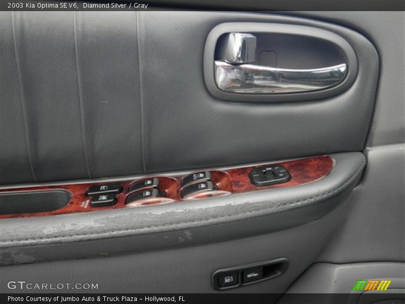 Diamond Silver / Gray 2003 Kia Optima SE V6