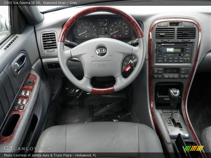 Diamond Silver / Gray 2003 Kia Optima SE V6
