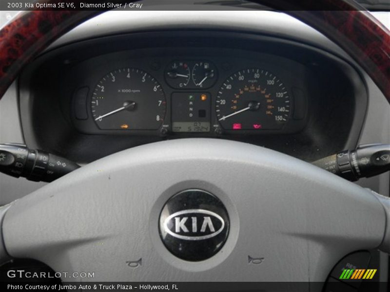 Diamond Silver / Gray 2003 Kia Optima SE V6