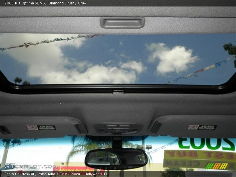 Diamond Silver / Gray 2003 Kia Optima SE V6