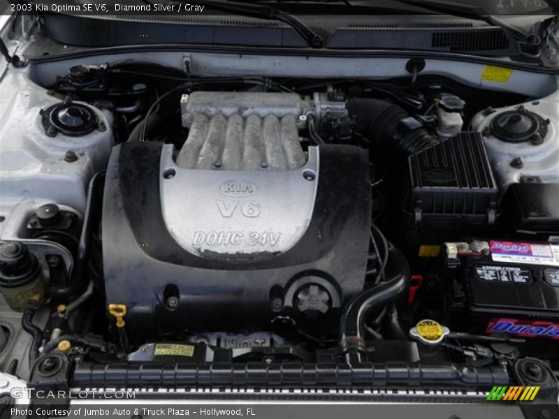 Diamond Silver / Gray 2003 Kia Optima SE V6