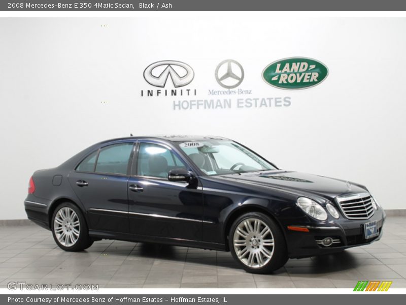 Black / Ash 2008 Mercedes-Benz E 350 4Matic Sedan