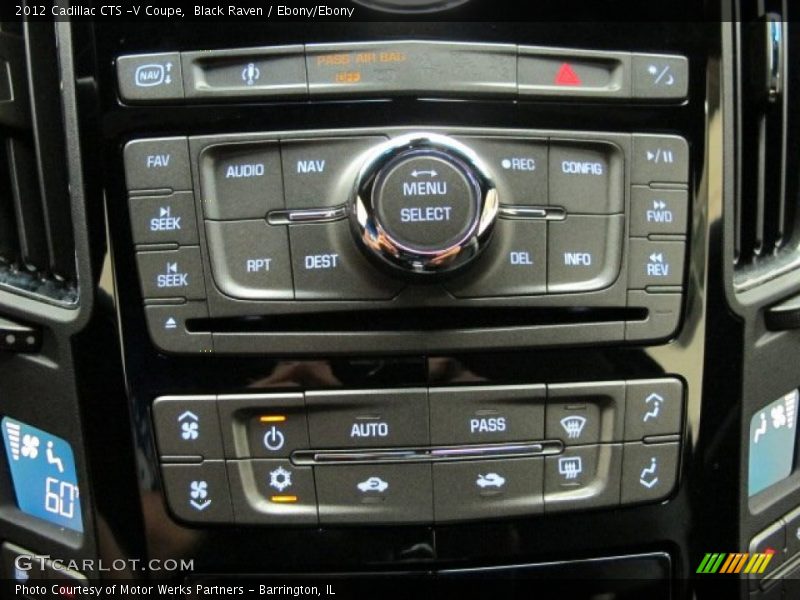 Controls of 2012 CTS -V Coupe