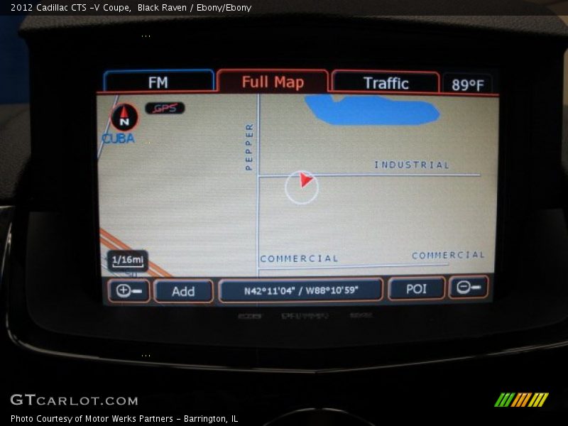Navigation of 2012 CTS -V Coupe