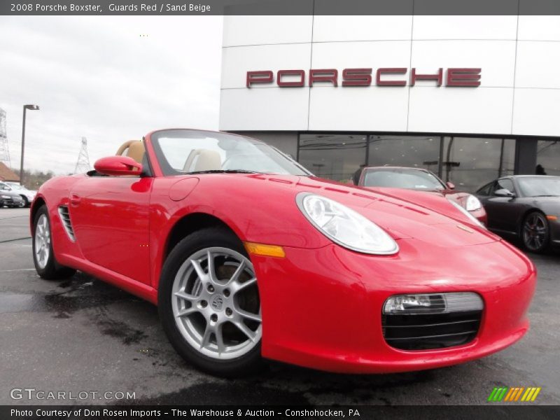 Guards Red / Sand Beige 2008 Porsche Boxster