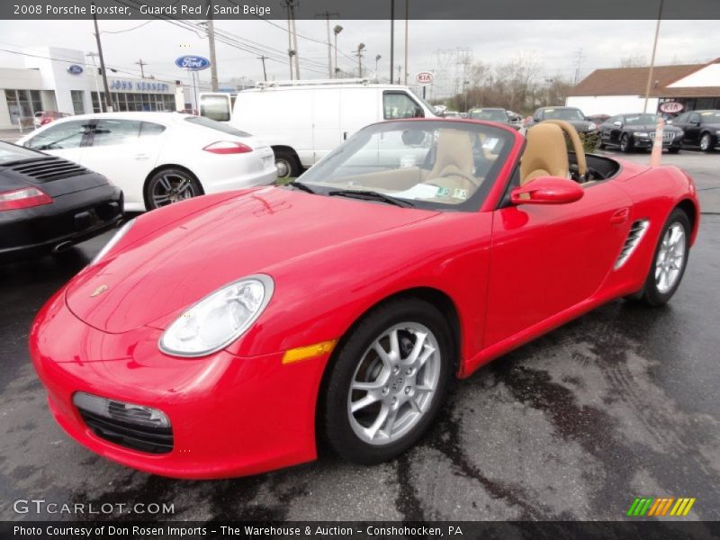 Guards Red / Sand Beige 2008 Porsche Boxster