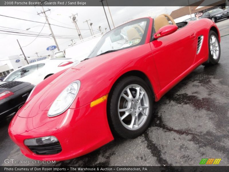 Guards Red / Sand Beige 2008 Porsche Boxster