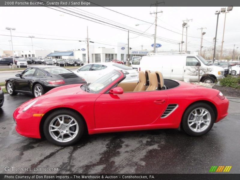 Guards Red / Sand Beige 2008 Porsche Boxster