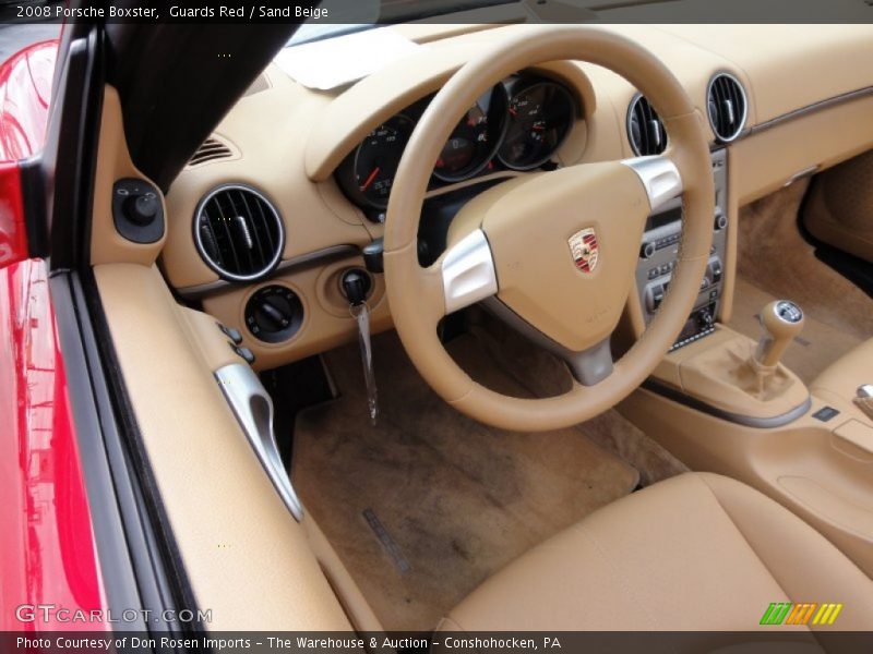 Guards Red / Sand Beige 2008 Porsche Boxster
