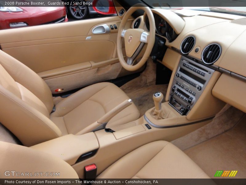 Guards Red / Sand Beige 2008 Porsche Boxster