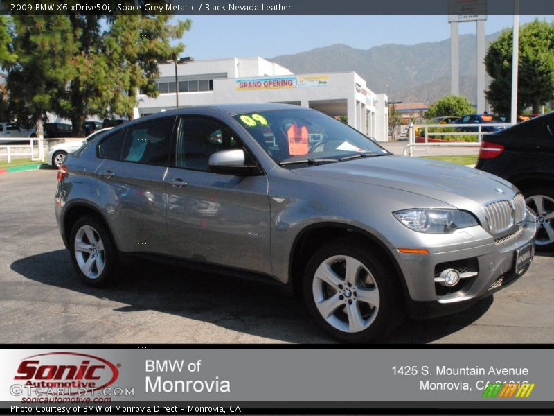Space Grey Metallic / Black Nevada Leather 2009 BMW X6 xDrive50i